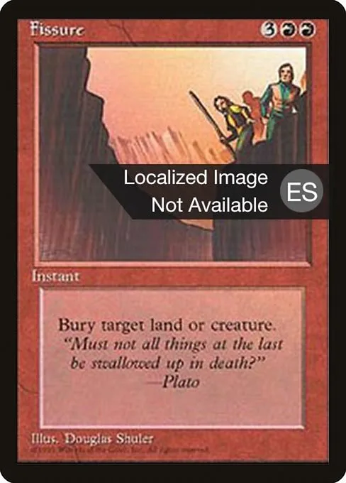 Fissure · Fourth Edition Foreign Black Border 194/378