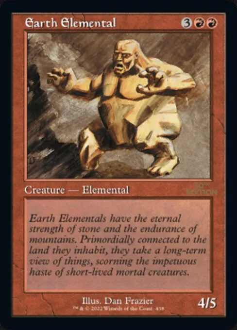 Earth Elemental · 30th Anniversary Edition 438/594