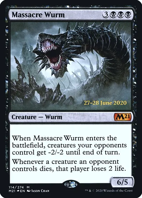 Massacre Wurm · Core Set 2021 Promos 114s/137