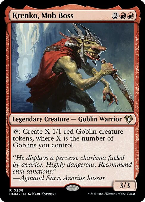 Krenko, Mob Boss · Commander Masters 238/1067
