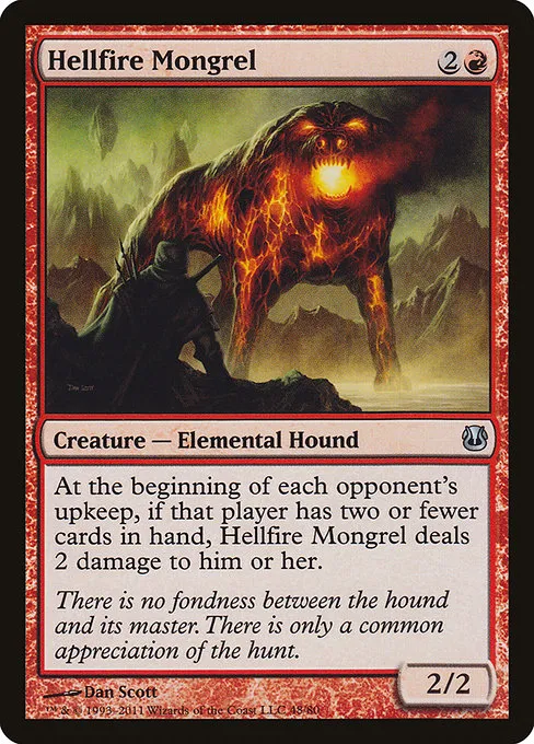 Hellfire Mongrel · Duel Decks: Ajani vs. Nicol Bolas 48/80