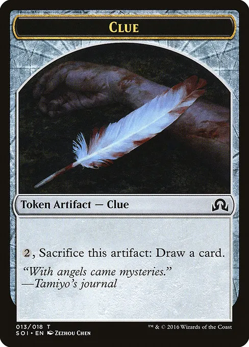 Clue · Shadows over Innistrad Tokens 13/20