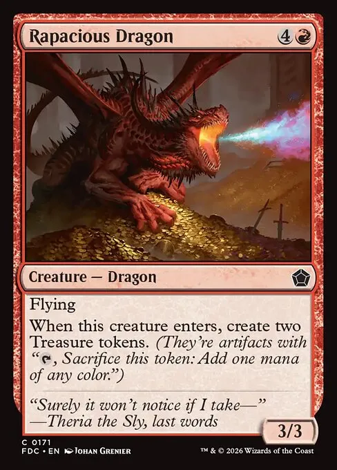 Rapacious Dragon · Foundations Commander 171/3