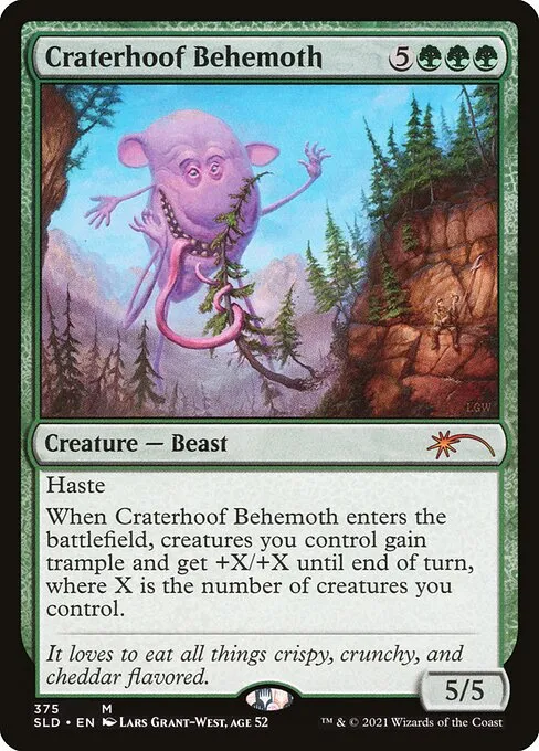 Craterhoof Behemoth · Secret Lair Drop 375/2547