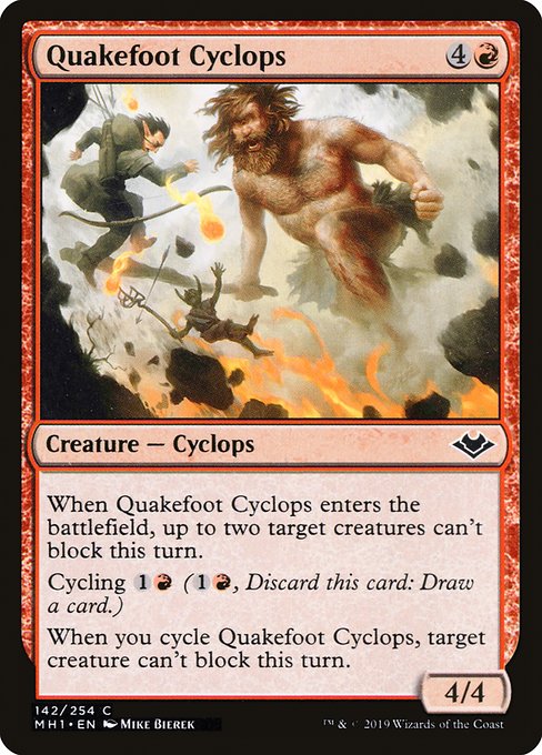 Quakefoot Cyclops · Modern Horizons 142/255