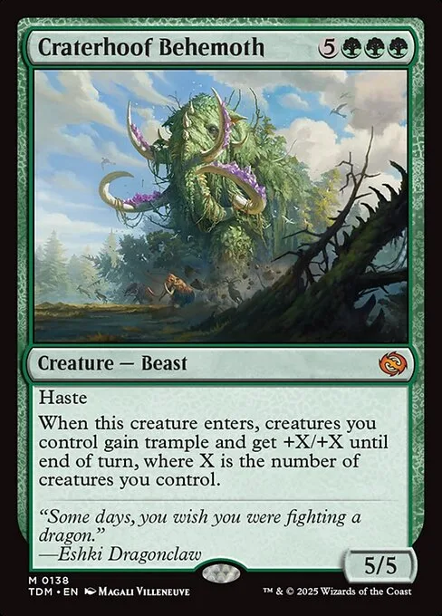 Craterhoof Behemoth · Tarkir: Dragonstorm 138/427
