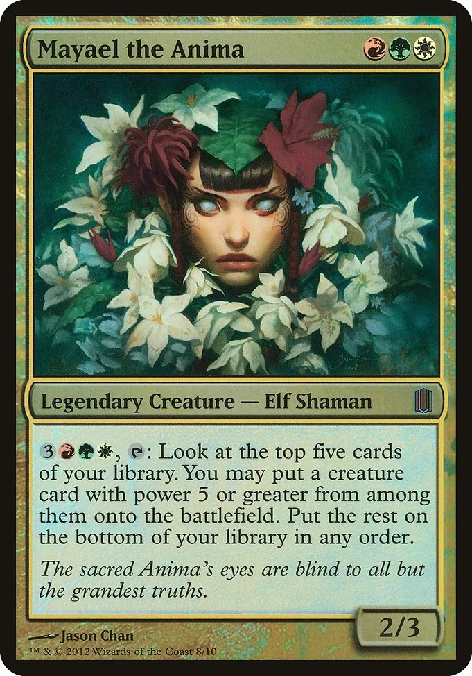 Mayael the Anima · Commander's Arsenal Oversized 8/10