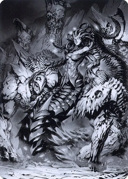 Vraska, Betrayal's Sting // Vraska, Betrayal's Sting · Phyrexia: All Will Be One Art Series 72/81