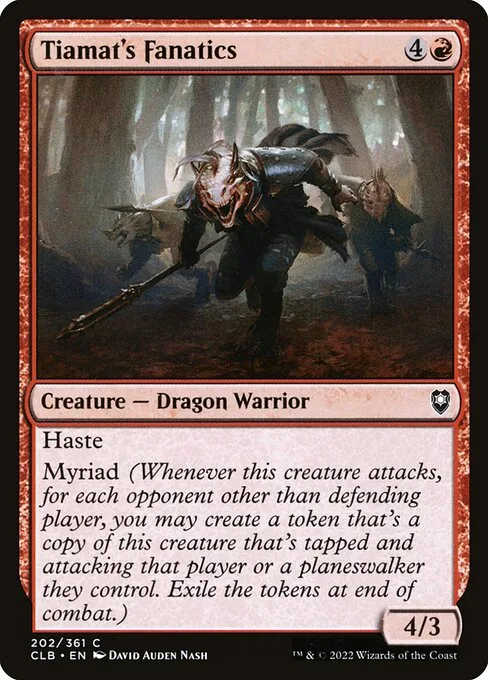Tiamat's Fanatics · Commander Legends: Battle for Baldur's Gate 202/936