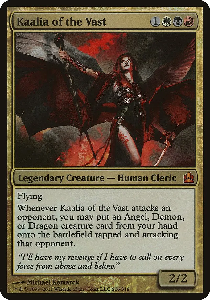 Kaalia of the Vast · Commander 2011 Oversized 206/15