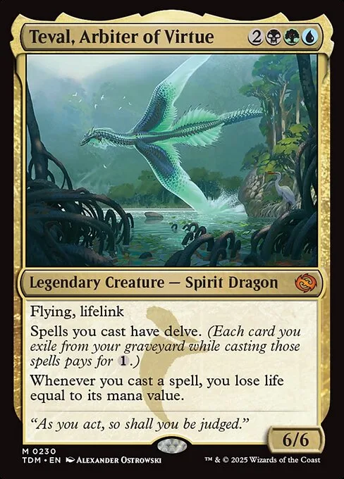 Teval, Arbiter of Virtue · Tarkir: Dragonstorm 230/427