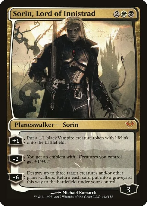 Sorin, Lord of Innistrad · Dark Ascension 142/158