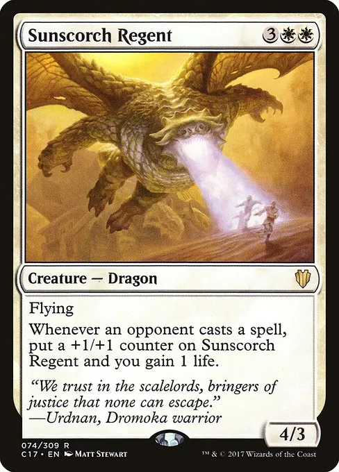 Sunscorch Regent · Commander 2017 74/309