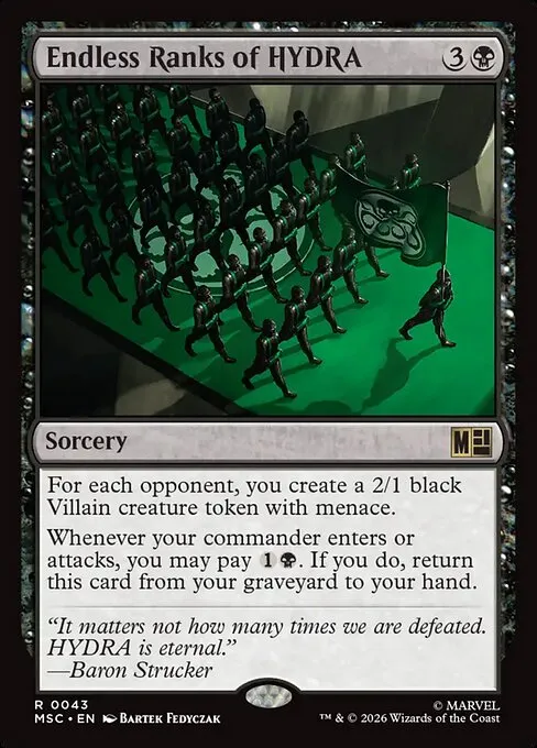 Endless Ranks of HYDRA · Marvel Super Heroes Commander 43/9