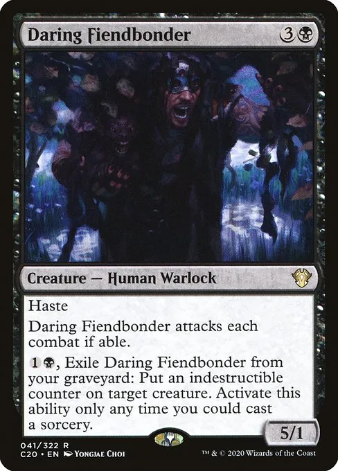 Daring Fiendbonder · Commander 2020 41/322