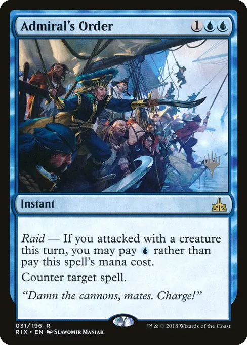 Admiral's Order · Rivals of Ixalan Promos 31p/98