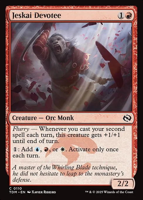 Jeskai Devotee · Tarkir: Dragonstorm 110/427