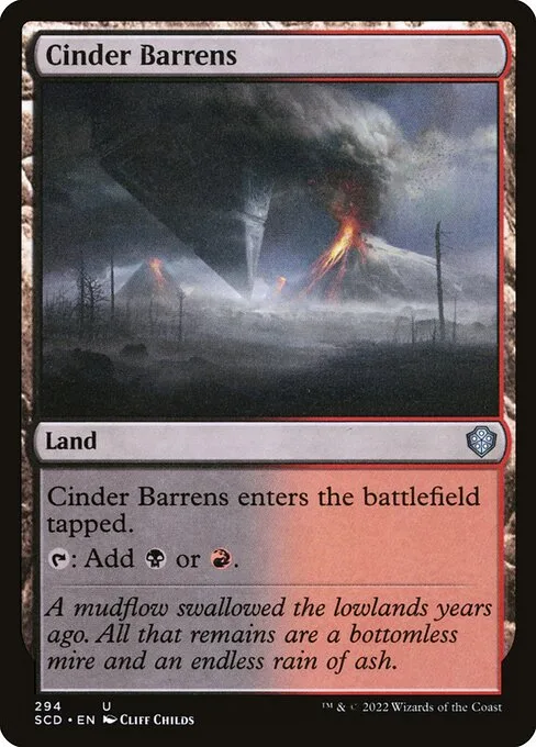 Cinder Barrens · Starter Commander Decks 294/352