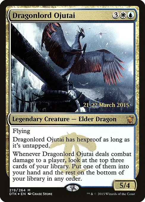 Dragonlord Ojutai · Dragons of Tarkir Promos 219s/51