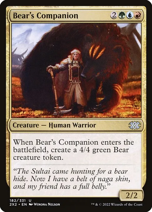 Bear's Companion · Double Masters 2022 182/579