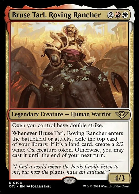 Bruse Tarl, Roving Rancher · Outlaws of Thunder Junction 198/374