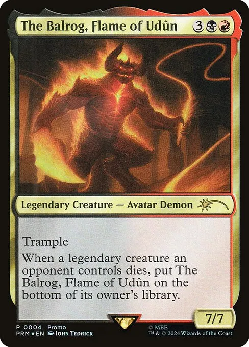 The Balrog, Flame of Udûn · Tales of Middle-earth Deluxe Commander Kit 4/4