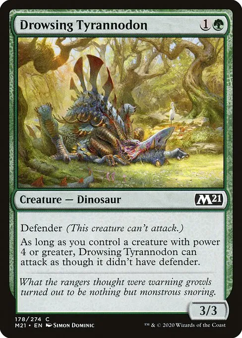 Drowsing Tyrannodon · Core Set 2021 178/397