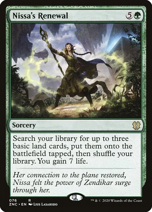 Nissa's Renewal · Zendikar Rising Commander 76/142