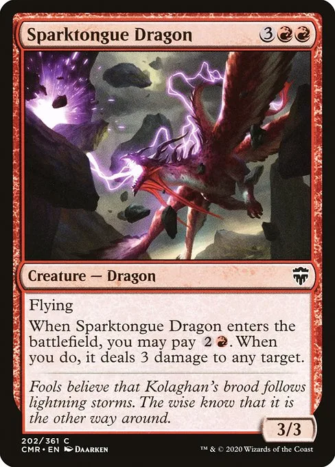Sparktongue Dragon · Commander Legends 202/718