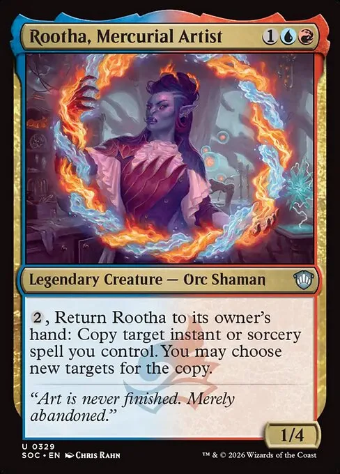 Rootha, Mercurial Artist · Secrets of Strixhaven Commander 329/426