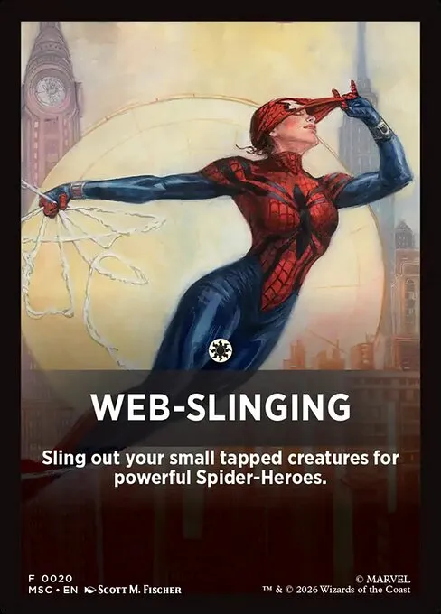 Web-Slinging · Marvel Super Heroes Jumpstart Front Cards 20/61