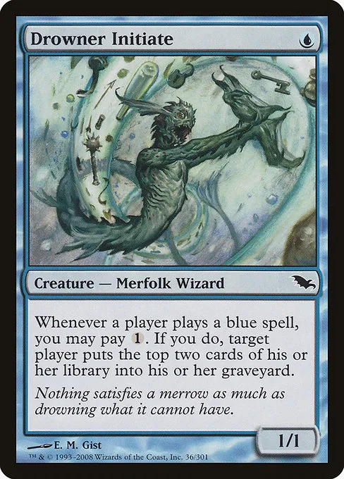 Drowner Initiate · Shadowmoor 36/302