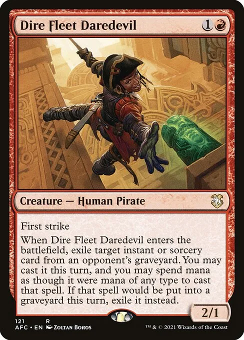 Dire Fleet Daredevil · Forgotten Realms Commander 121/331