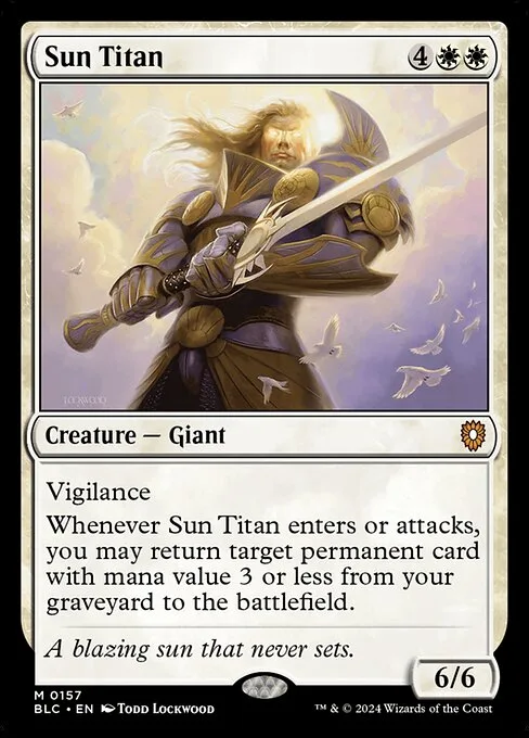 Sun Titan · Bloomburrow Commander 157/356