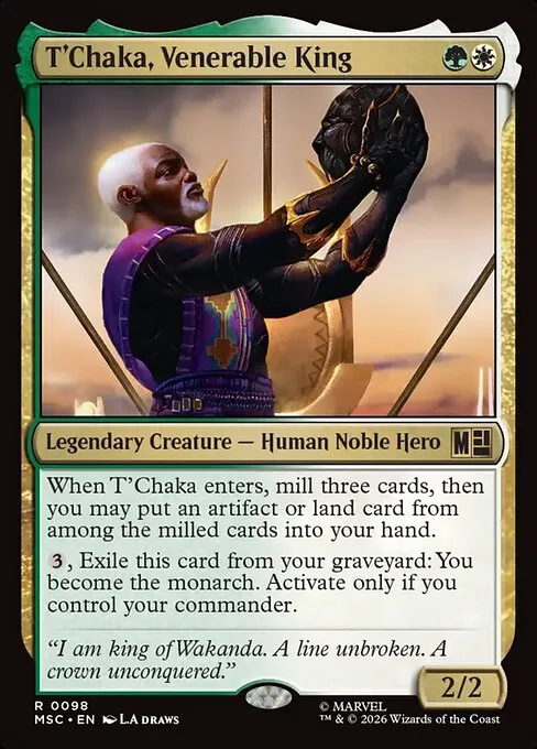 T'Chaka, Venerable King · Marvel Super Heroes Commander 98/9