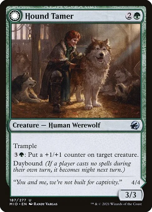 Hound Tamer // Untamed Pup · Innistrad: Midnight Hunt 187/399