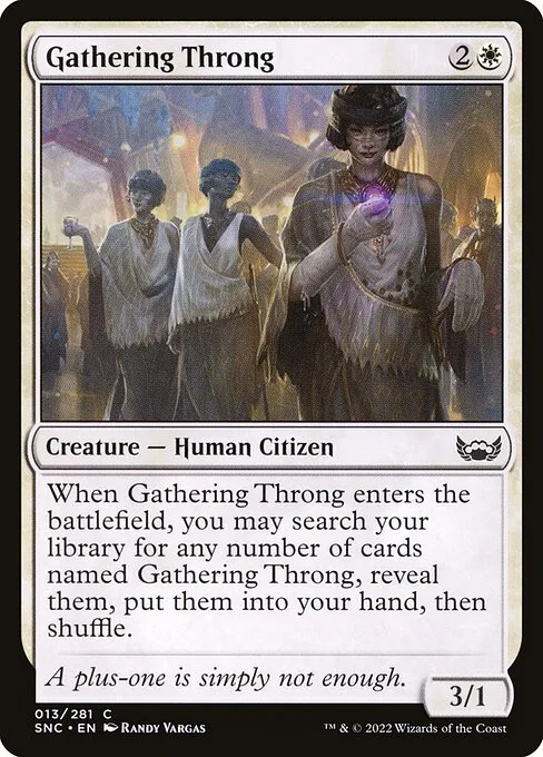 Gathering Throng · Streets of New Capenna 13/513