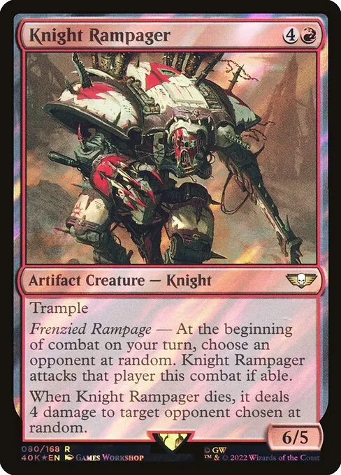 Knight Rampager · Warhammer 40,000 Commander 80★/617