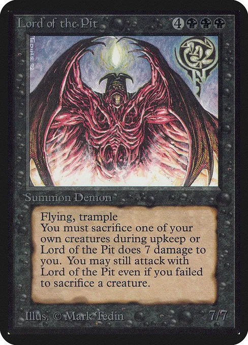 Lord of the Pit · Limited Edition Alpha 114/295