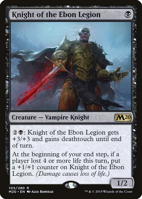 Knight of the Ebon Legion · Core Set 2020 105/346