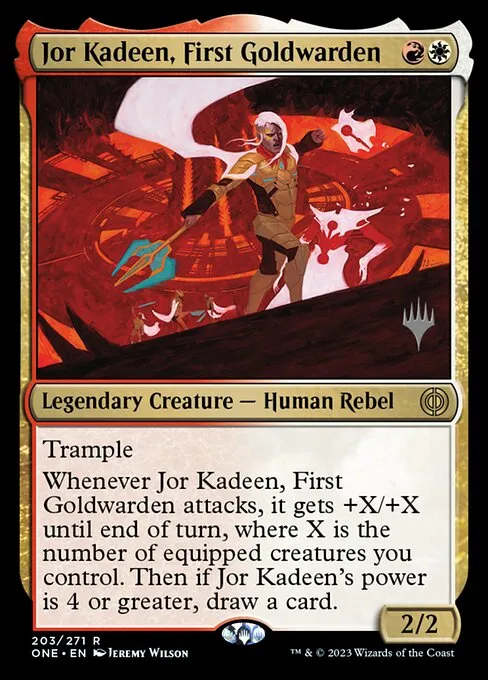 Jor Kadeen, First Goldwarden · Phyrexia: All Will Be One Promos 203p/160
