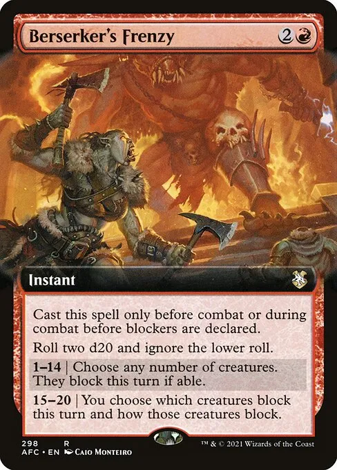 Berserker's Frenzy · Forgotten Realms Commander 298/331