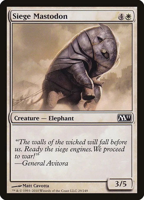 Siege Mastodon · Magic 2011 29/249
