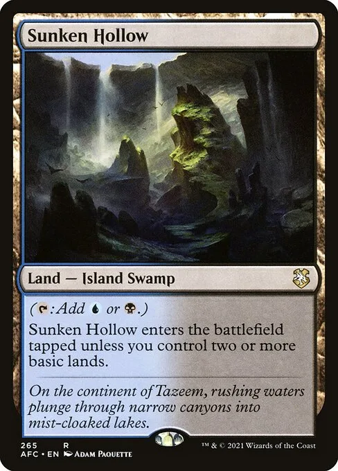 Sunken Hollow · Forgotten Realms Commander 265/331