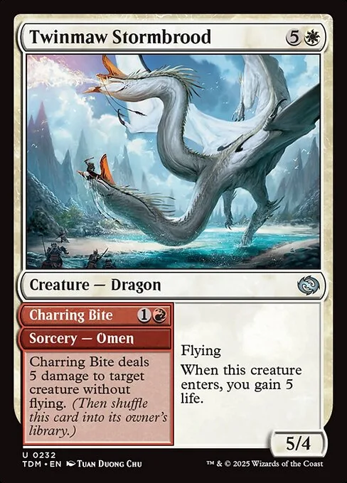 Twinmaw Stormbrood // Charring Bite · Tarkir: Dragonstorm 232/427