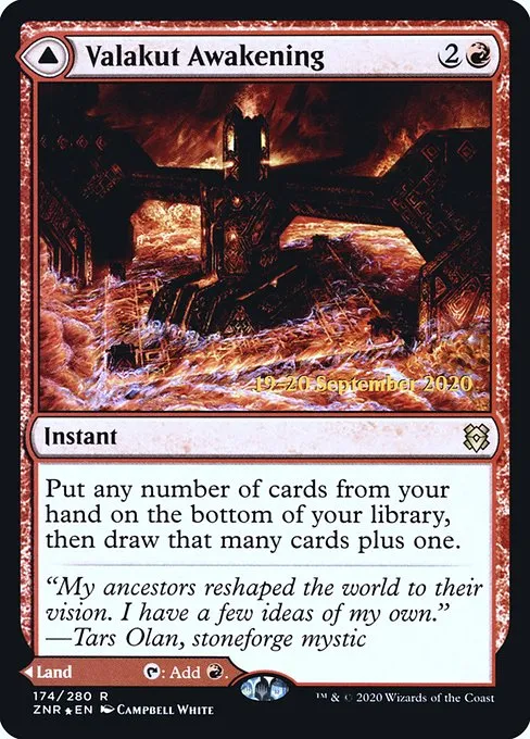 Valakut Awakening // Valakut Stoneforge · Zendikar Rising Promos 174s/153