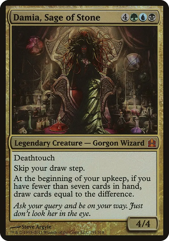 Damia, Sage of Stone · Commander 2011 Oversized 191/15