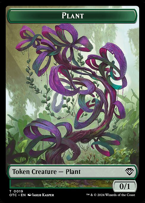 Plant · Outlaws of Thunder Junction Commander Tokens 19/41