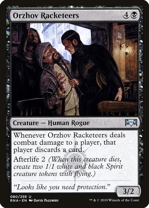 Orzhov Racketeers · Ravnica Allegiance 80/273