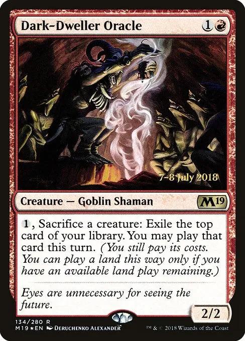 Dark-Dweller Oracle · Core Set 2019 Promos 134s/95